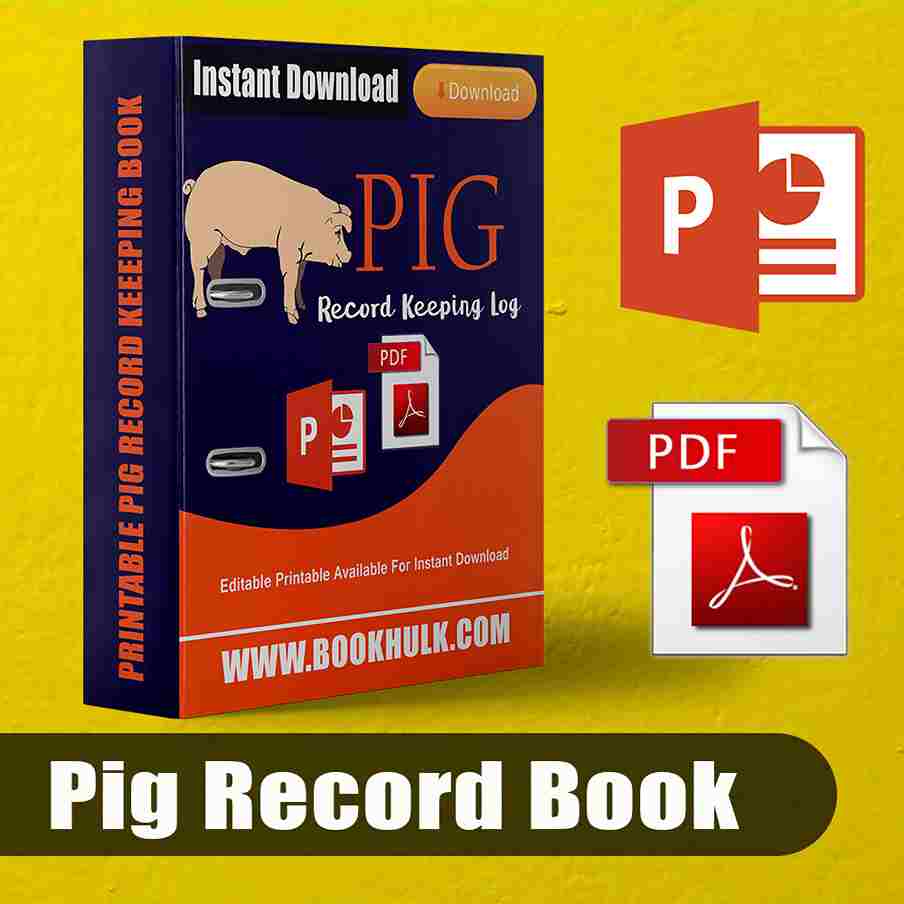 Printable Pig Record Keeping Template Forms